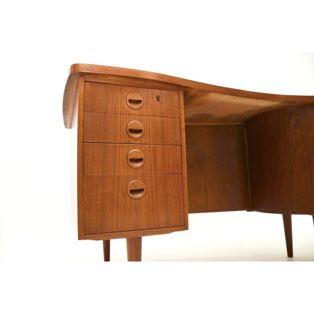 Vintage Danish Teak Desk, 1960s For Sale - Image 12 of 13