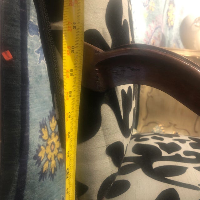 1990s Pair of Traditional Italian Walnut Louis XIII Style Arm Chairs For Sale - Image 13 of 13
