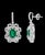 7 Carat Colombian Emerald Cut Emerald Diamond Hanging/Drop Earrings 18Karat Gold For Sale - Image 17 of 18