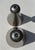 Late 20th Century Vintage Sculptural Postmodern Ceramic Candleholders, Graduated Pair For Sale - Image 5 of 12