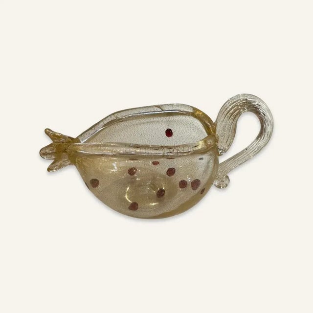 Glass Pair of Late 20th Century Venetian Glass Pomegranates by Romeo Gigli For Sale - Image 7 of 8