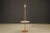 This classy 1960s stained oak floor lamp with built-in ceramic tile side table by Gordon and Jane Martz for Marshall...