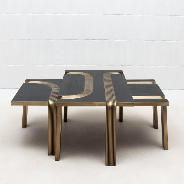 The Licol Nesting Coffee Tables by R&Y Augousti is a stunning duo of two nesting tables, expertly crafted to deliver both...