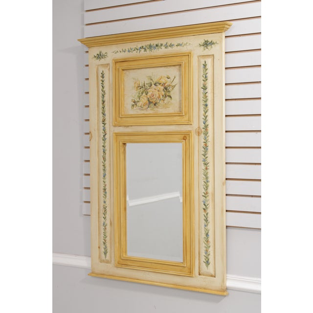 Age: Approx: 20 Years Old Details: High Quality Construction Large Impressive Mirror French Country Style Hand Painted...