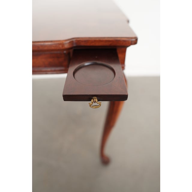 Wood Vintage Mahogany Game Table For Sale - Image 7 of 14