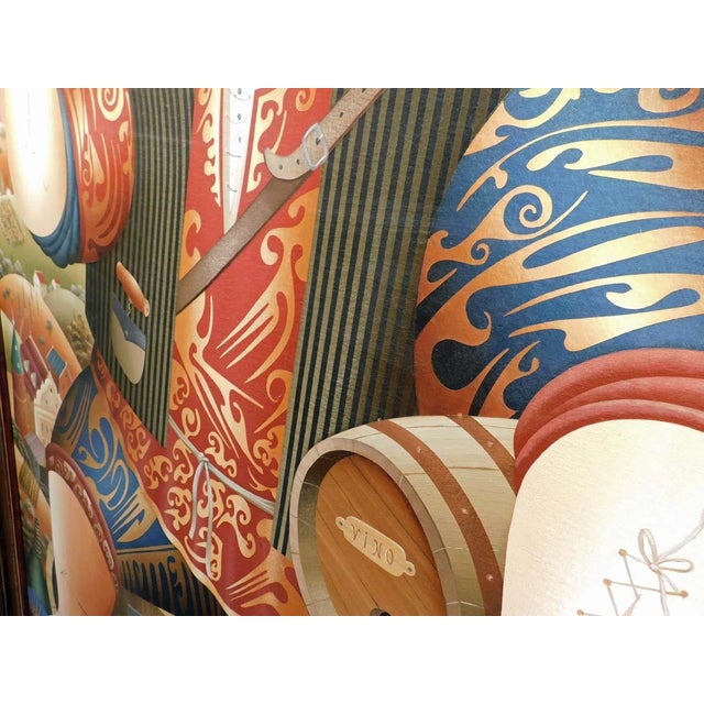 Anton Arkhipov "Color of Wine" 2003 Original Oil Painting on Canvas Framed For Sale - Image 9 of 13