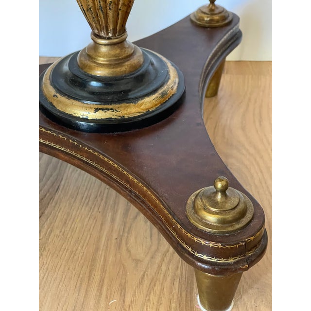1960s Neoclassical Revival Round Side Table With Inlay For Sale - Image 4 of 4