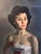 Mid-Century Modern 1950's Oil Portrait of Norma Carlin Kipnis by Julian Courtenay Hunt For Sale - Image 3 of 11