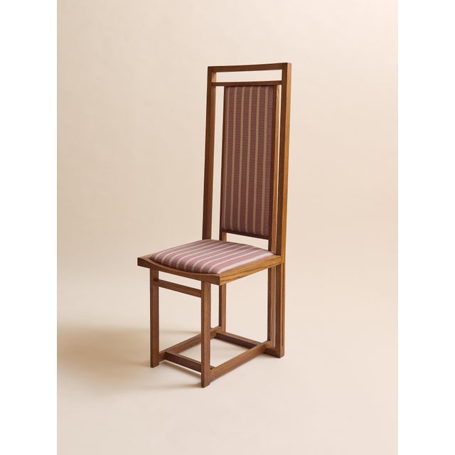 Arts & Crafts The Vintage Oak Prairie Chairs in the Style of Frank Lloyd Wright For Sale - Image 3 of 7