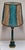 Italian Vintage Table Lamp from the 70s with Green Alabaster Base with Brass and Bronze Elements and Handmade Sequin Shade by Lamplove, 1970s For Sale - Image 6 of 9
