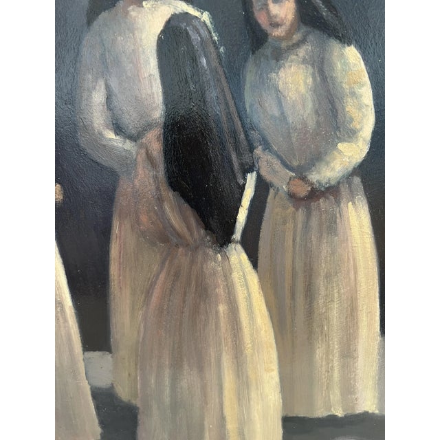 R. Keim, Réunion, Oil on Wood, Framed For Sale - Image 7 of 11