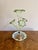 Antique Vaseline and Green Glass Epergne, 1880 For Sale - Image 3 of 9
