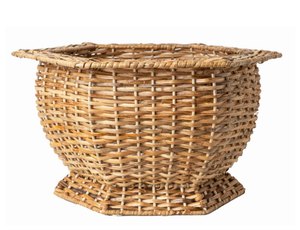 Hexagon Wicker Planter, Large
