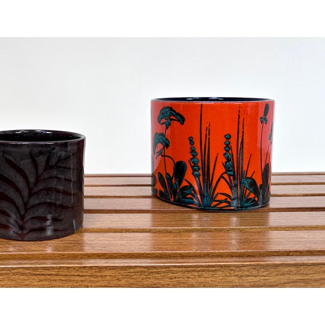 Glazed Ceramic Art Flower Pot from Marei Keramik, 1960s For Sale - Image 4 of 12