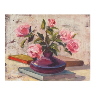 'Still Life of Roses' by Jon Blanchette, Santa Cruz, California, Pittsburgh Art Institute For Sale