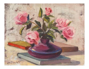 'Still Life of Roses' by Jon Blanchette, Santa Cruz, California, Pittsburgh Art Institute