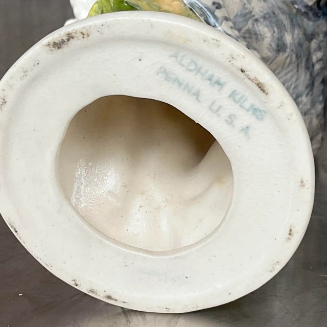 Vintage Boho Glazed Ceramic Ostrich - a Pair For Sale In West Palm - Image 6 of 7