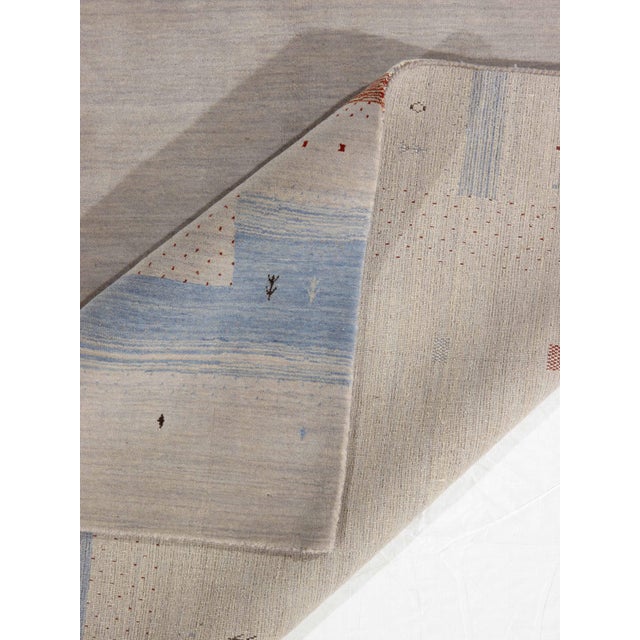Vintage Hand-Knotted Gabbeh Rug 5'9" X 8'0" For Sale - Image 4 of 4