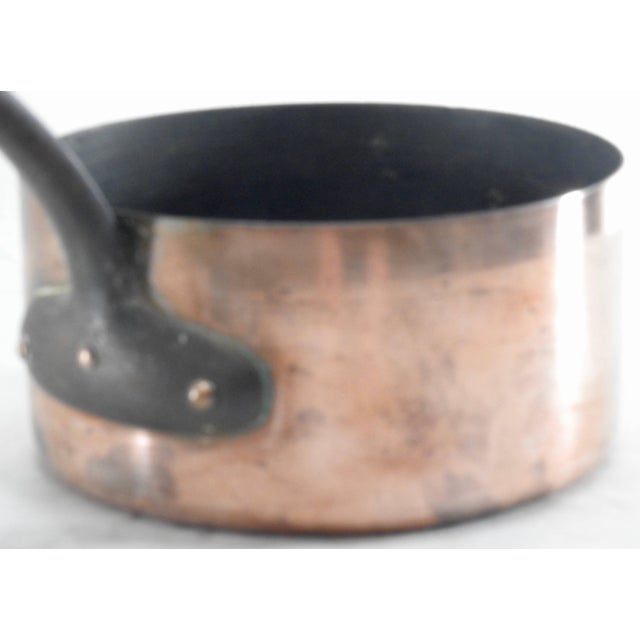 Rustic 19th Century French Small Copper Stock Pan For Sale - Image 3 of 6