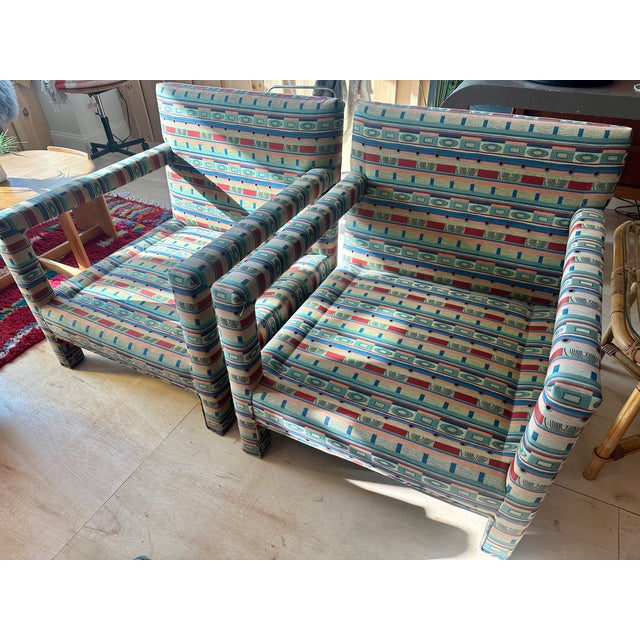 Pair of Milo Baughman Parsons Chairs 1970s For Sale - Image 10 of 13