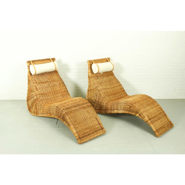 Karlskrona Rattan Lounge Chairs by Karl Malvall from Ikea, 1998, Set of 2 For Sale - Image 11 of 11