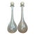 Vintage Monumental Murano Handblown Glass Bottles With Stoppers - Pair For Sale