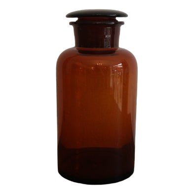 Early 20th Century German Apothecary Glass Jar, 1920s For Sale