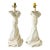 Vintage Plaster of Paris Draped and Knotted John Dickinson Style Table Lamps For Sale