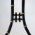 Vintage Black and Gold Bamboo-Inspired Iron 60-Inch Double-Ended Pool Table/Long Dining Table Pendant Light For Sale In New York - Image 6 of 11