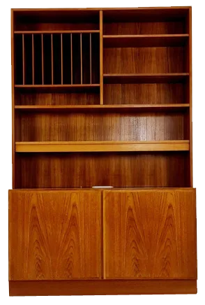 Vintage Danish Freestanding Bookshelf System in Teak by Omman Jun, 1960s