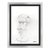 Late 20th Century Original Self Portrait Modern Balck Acrylic Painting Leonardo Nierman For Sale