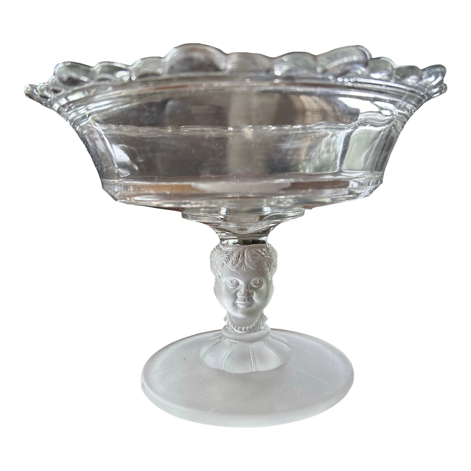 1880s McKee & Bros 3Faces Compote Chairish