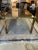 Brass 1980s Brass and Glass Dining Table With Integrated Extension Leaf For Sale - Image 8 of 12