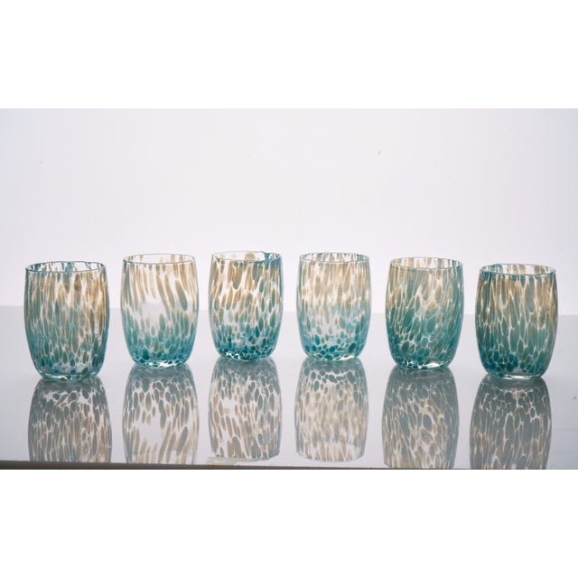 Capri Glasses by Mariana Iskra, Set of 6 For Sale - Image 6 of 8