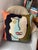 Ivory Global Views Veronica Pillow Hand Embroidered Abstract Portrait For Sale - Image 8 of 11
