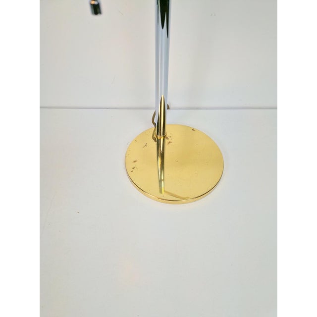 Gold Adjustable Brass Chrome Table Lamp from Star Leuchten, Germany, 1970s For Sale - Image 8 of 10