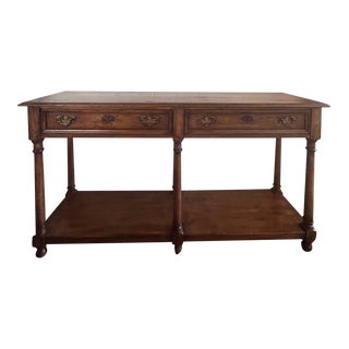 Drexel Heritage French Country Console Sofa Table For Sale