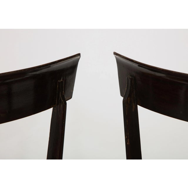 1950s Pair of Chiavari "Super Leggera" Chairs, Italy, 1950s For Sale - Image 5 of 13