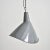 1950s Industrial Grey Elliptical Pendant Light from Benjamin Crysteel, 1950s For Sale - Image 5 of 5