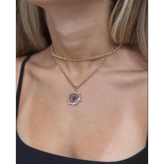 DENDRITIC AGATE PENDANT WISHES Jen Proudman Jewelry Dendritic Agate, White Diamonds, 14k gold Dendritic Agate is a sought...