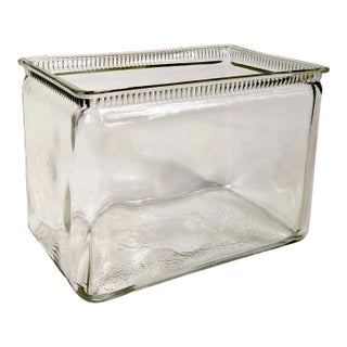 20th Century Tall Glass Container or Planter For Sale