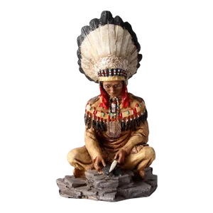 Vintage Old West Visions Native American Figurine