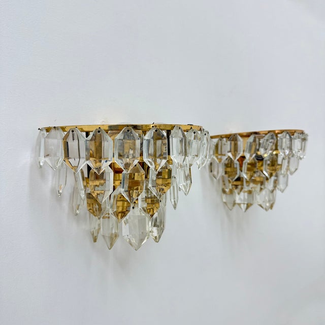 Crystal Wall Lamps from Bakalowits & Söhne, 1970s, Set of 2 For Sale - Image 11 of 18
