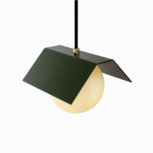 Twain Ex Bottle Green Suspended Light by Lexavala For Sale - Image 4 of 5