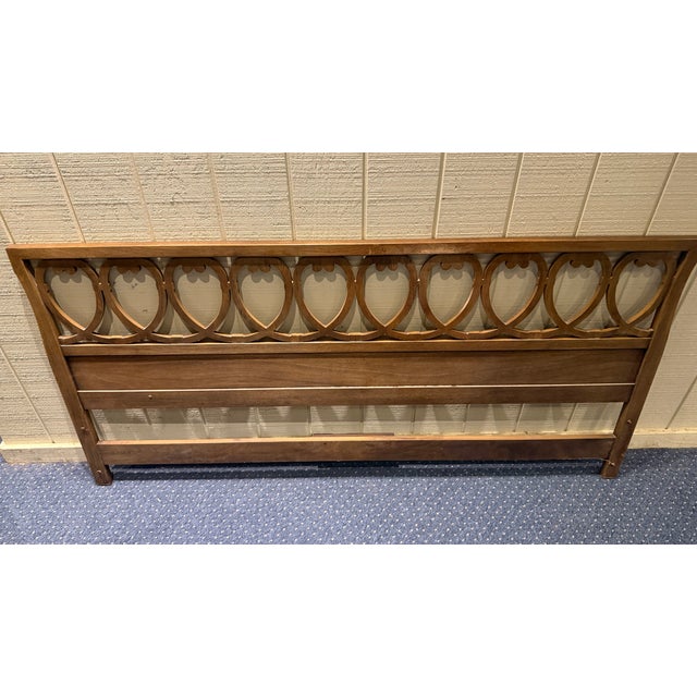 Brown Henredon Mid-Century Modern King-Size Headboard – 1960s For Sale - Image 8 of 8