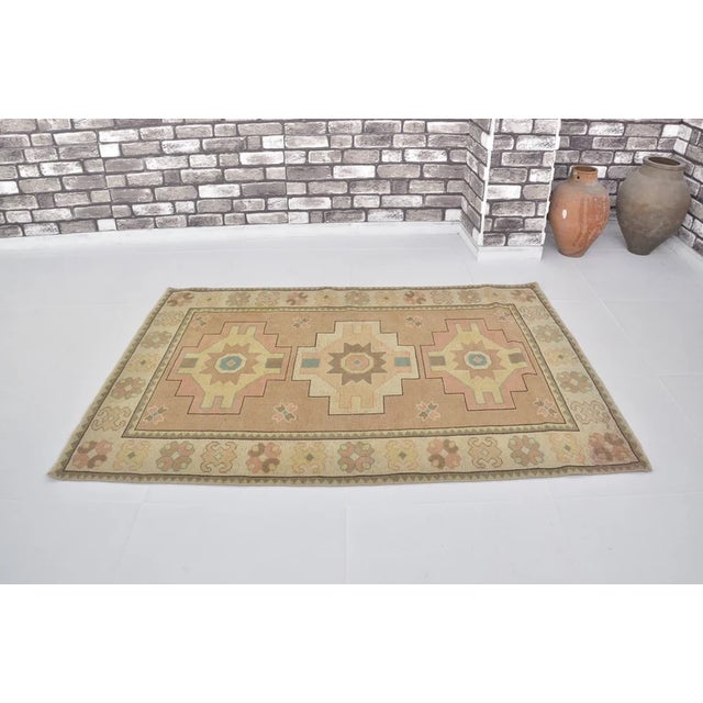 1950s Decorative Anatolian Wool Carpet For Sale In Phoenix - Image 6 of 10