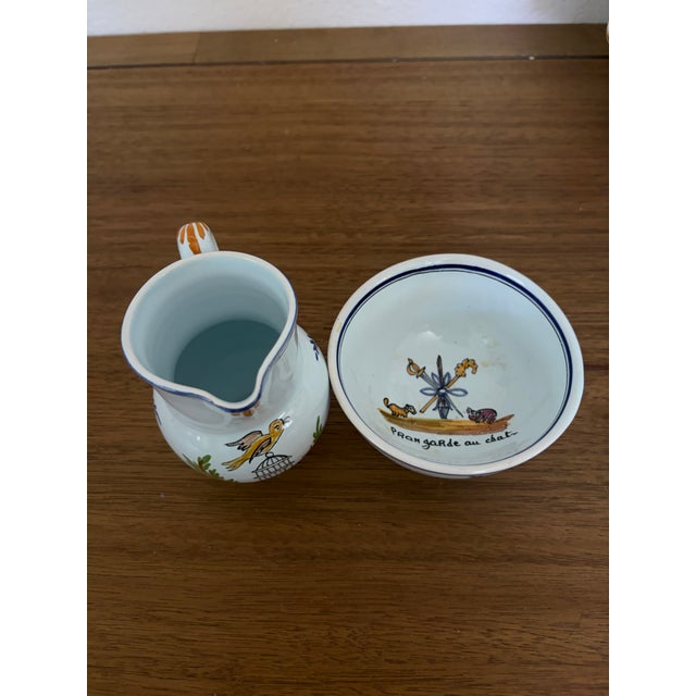 Vintage 1967 French La Révolution Hand-Painted Stoneware Dinnerware Set, 49 Pieces For Sale - Image 12 of 15