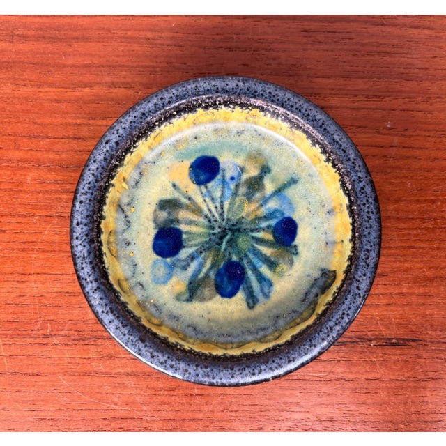 Mid-Century Modern Danish Studio Pottery Bowl from Bangholm, 1960s, in Very Good conditions. Designed 1960 to 1969 This...