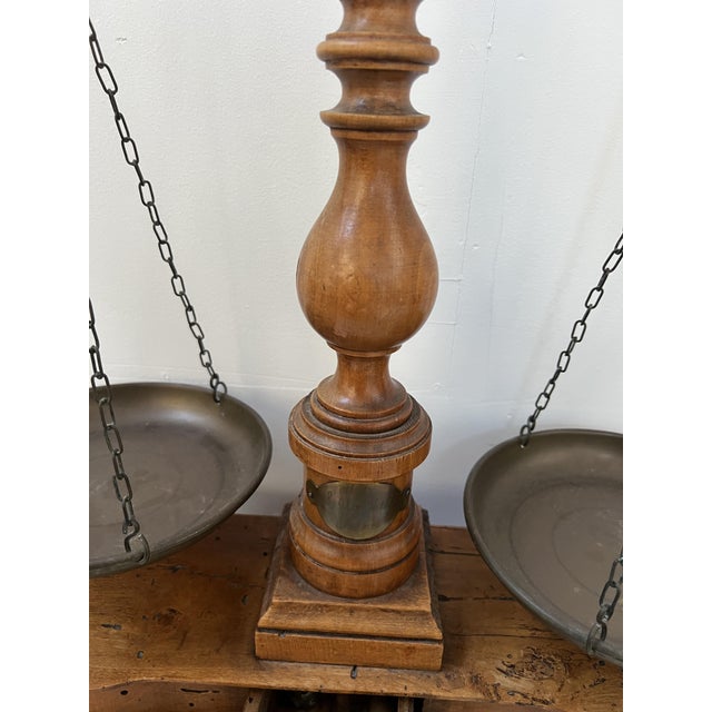 20th Century Wooden and Copper Scale For Sale - Image 12 of 13