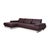 Leather Chrome Harry Corner Sofa in Bordeaux Aubergine with Manual Function from Ewald Schillig For Sale - Image 5 of 18